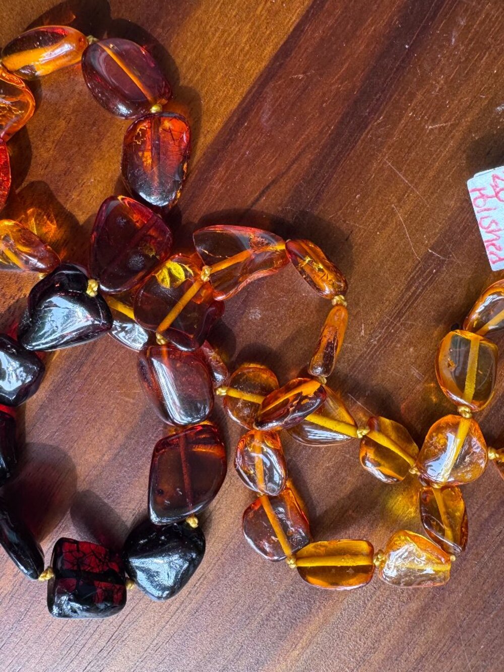 Vintage Baltic Amber Graduated Bead Necklace – 20 Inches
